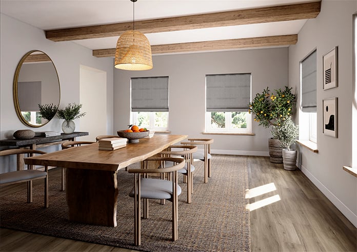 Bellavelle Chevron, Admiral Blue - Twist&Fit Roman Blind - Image 7